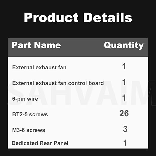 OEM P2S External Exhaust Fan Kit - Image 6