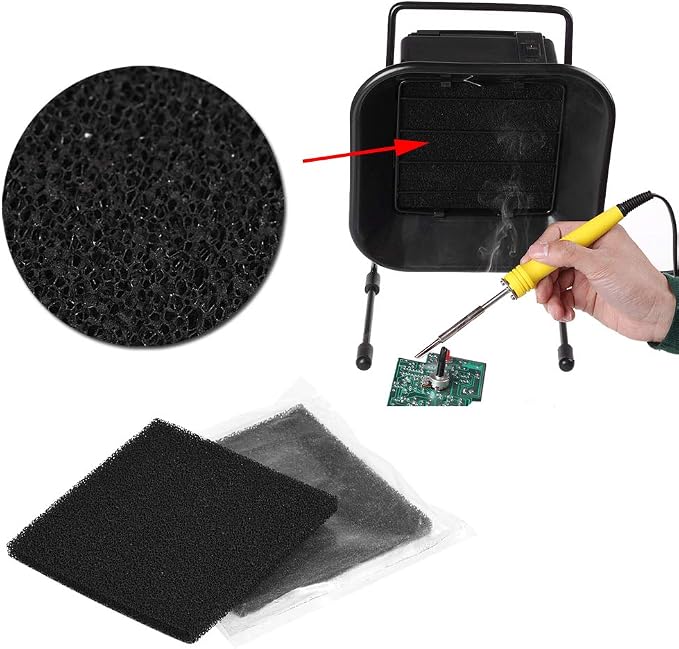10pcs Activated Carbon Filter 13cm x 13cm Efficient Fume Extractor - Image 5