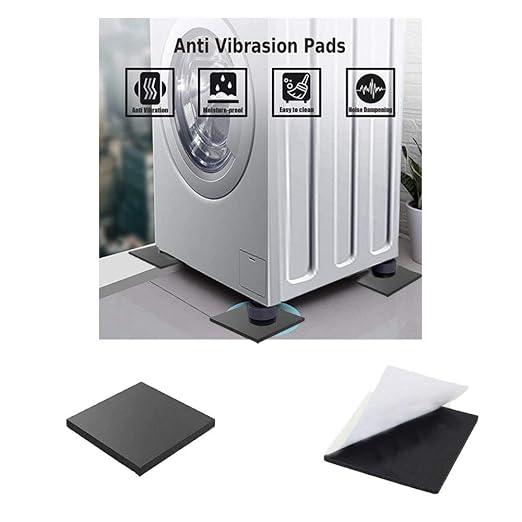 8 Pieces Black Neoprene Foam Anti Vibration Pads, Rubber Padding - Image 5