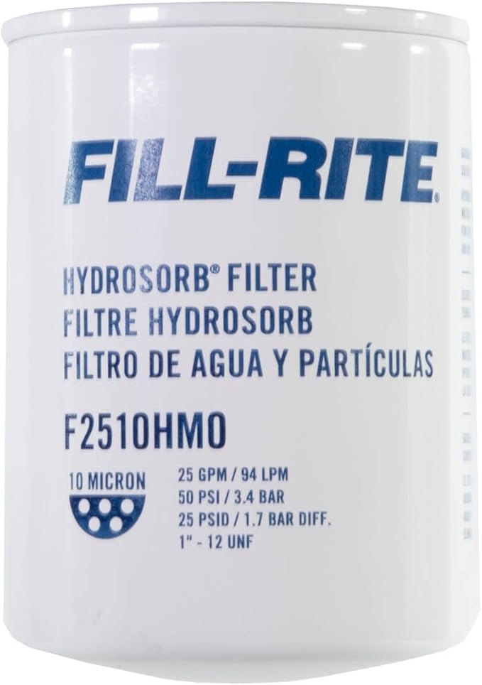 Fill-Rite F2510HM0 10-Micron Water Detecting Fuel Filter – 25 GPM Diesel by Fill-Rite