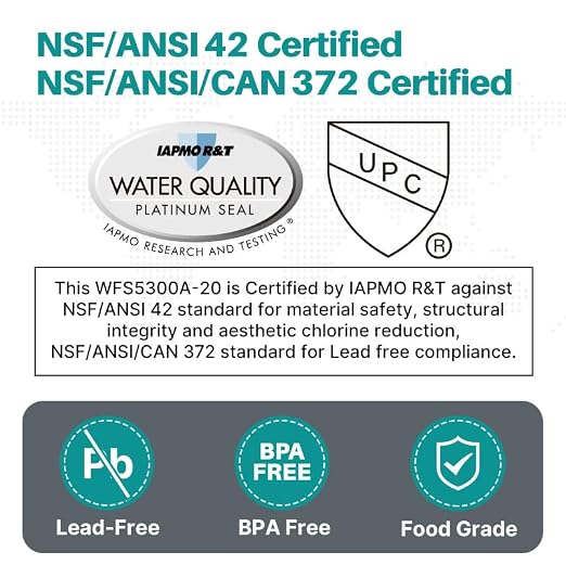 ICEPURE WFS5300A-20 5 Years or 40K Gallons Under Sink Water Filtration System - Image 3
