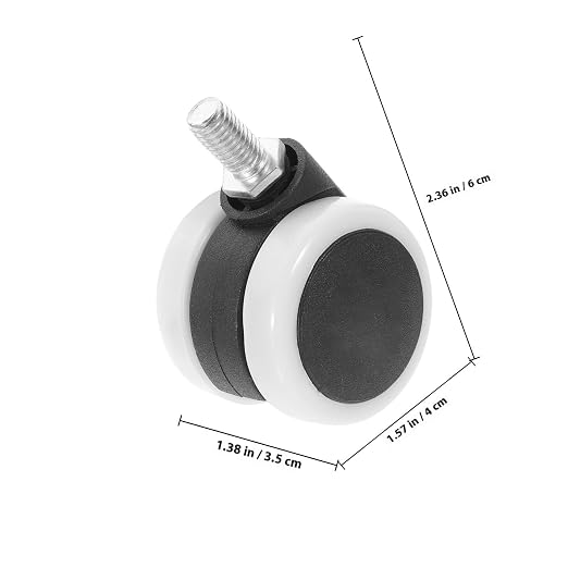 Healifty 4pcs Small Swivel Caster Wheels - Image 2
