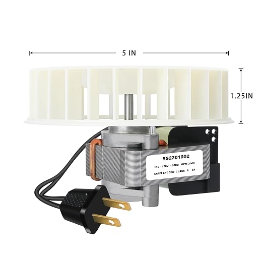 Upgraded Bathroom Exhaust Fan Motor and Blade Kit, 80 CFM High Airflow Quiet - Image 3