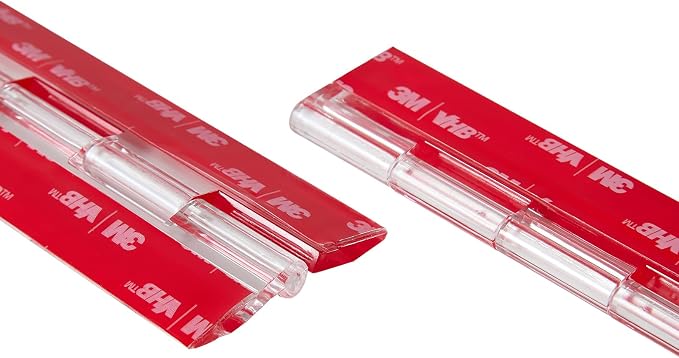 12 Inch Transparent Acrylic Piano Hinge 4Pcs, Self-Adhesive Continuous Hinges - Image 5