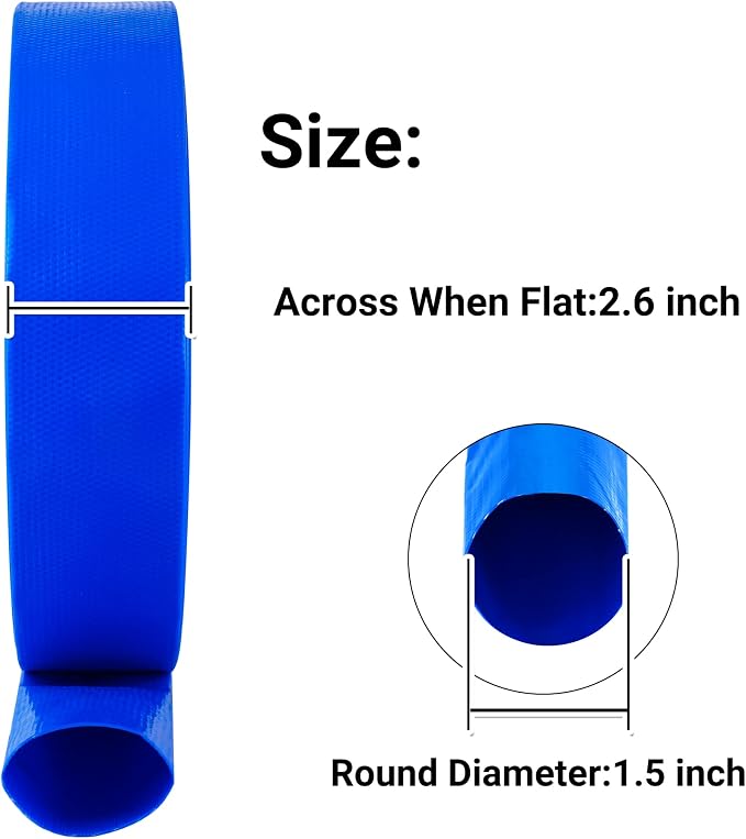 1-1/2" x 50 FT Pool Backwash Hose, - Image 2