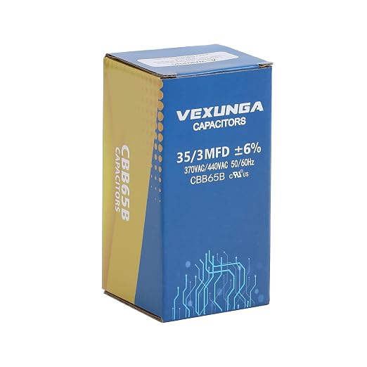 VEXUNGA 35/3 uF 35+3 MFD 370VAC or 440VAC Dual Run Start Round A/C Capacitor - Image 5
