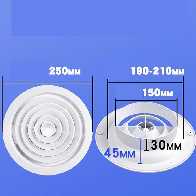High-Efficiency and Energy-Saving ABS Exhaust System, Circular Air Outlet - Image 2