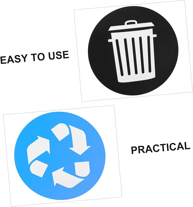 DOITOOL 12pcs Trash Can Recycling Labels Garbage Bin Stickers - Image 9