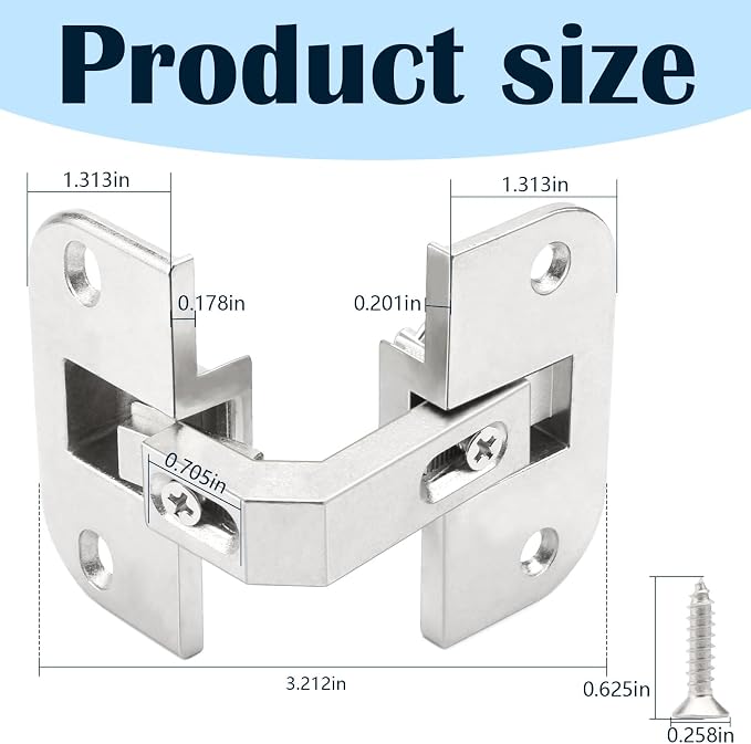 Adjustable Pie Cut Corner Hinge 343.90.710 Lazy Susan Hinges Replacement - Image 2