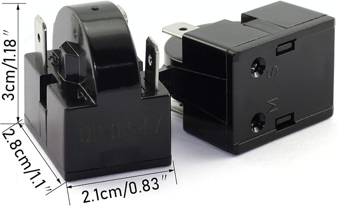 Refrigerator Compressor Relay and Overload Kit JJHXSM Refrigerator Starters - Image 2