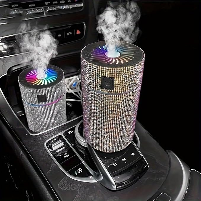 Luxury Rhinestone Car Diffuser Humidifier - Image 2