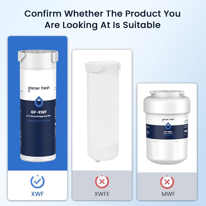 GLACIER FRESH XWF Replacement For GE XWF Refrigerator Water Filter Pack of 1 - Image 2