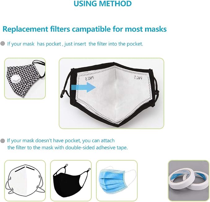 New 3D Cutting PM 2.5 Activated Carbon Filter Insert, 5 Layers Pm 2.5 Filter - Image 4