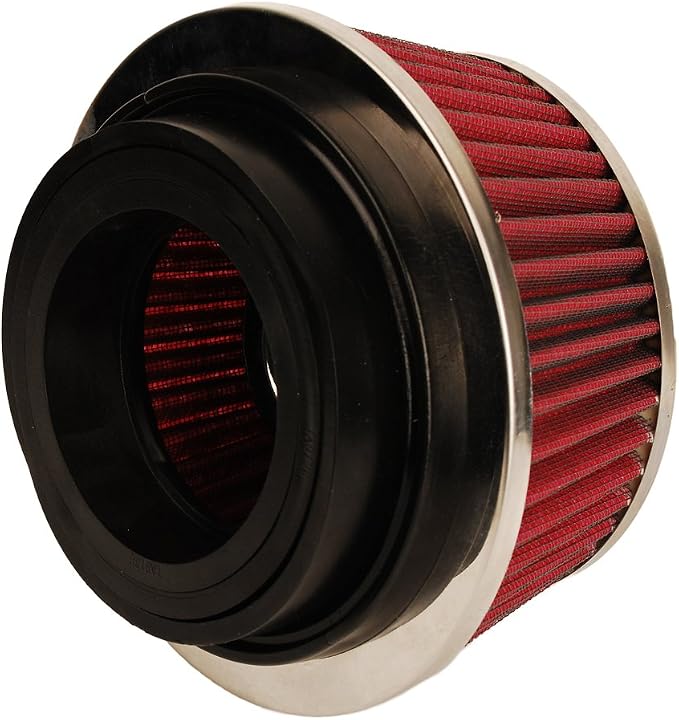 HIFROM 8161 Universal Clamp-On Air Filter Black Small Round Reverse Tapered fit - Image 4