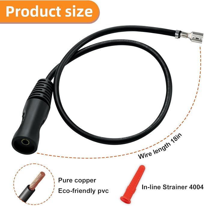 2 PCS 4978 Electrode Wires and 4004 in-line Strainer - Image 2