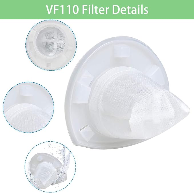 VF110 Filter, 6 Pack Replacement Vacuum Filters - Image 2