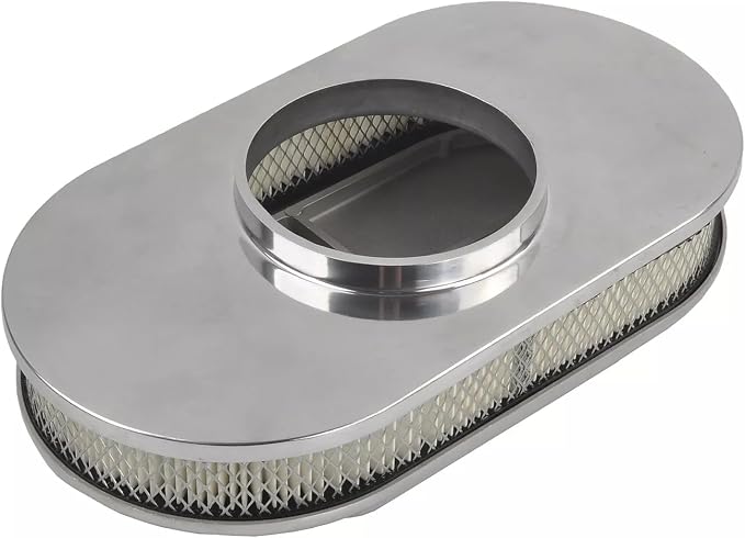 BestParts 15" Oval Full Finned Air Cleaner Aluminum Air Cleaner Assembly - Image 4