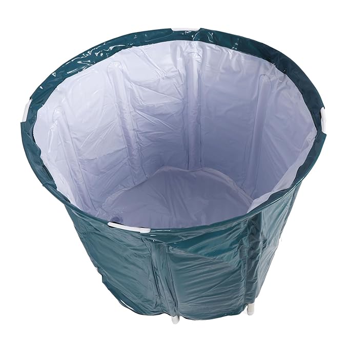 Portable Foldable Bathtub, Large Capacity 80L PVC Soaking Spa Tub for Adults, Foldable Design with Thermal Insulation