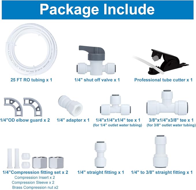 Refrigerator Water Line Kit Connection and 1/4 Compression Ice Maker - Image 7