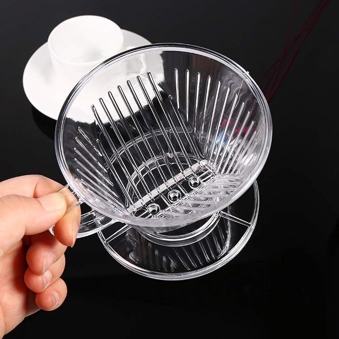 Transparent Cone Shaped Reusable Coffee Filter, Portable Drip Coffee Maker Cup - Image 8