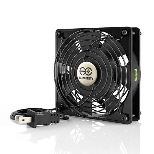 AC Infinity AXIAL 1225, Quiet Muffin Fan, 120V AC 120mm x 25mm Low Speed by ACInfinity