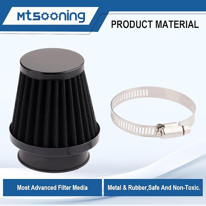 Mtsooning Universal Air Filter, 50mm Motorcycle Cone Intake Breather Cleaner - Image 6