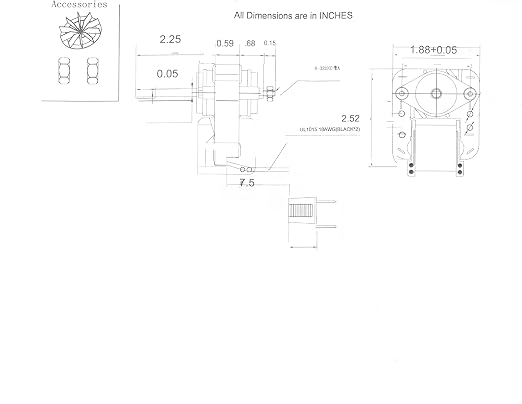 Universal Bathroom Vent Fan Motor Replacement Electric Motors Kit SM550 - Image 4