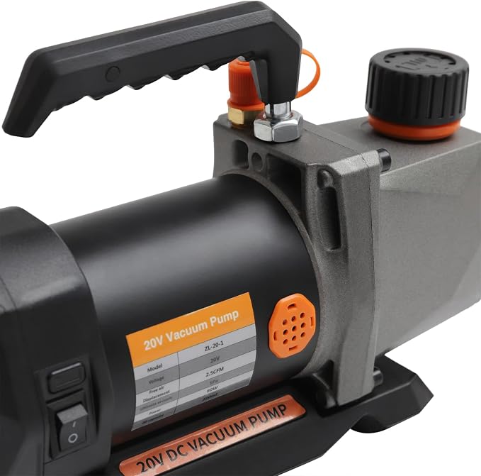 Single-Stage Vacuum Pump, 2.5CFM 20V Lithium Battery Strong Power DC Inverter - Image 8