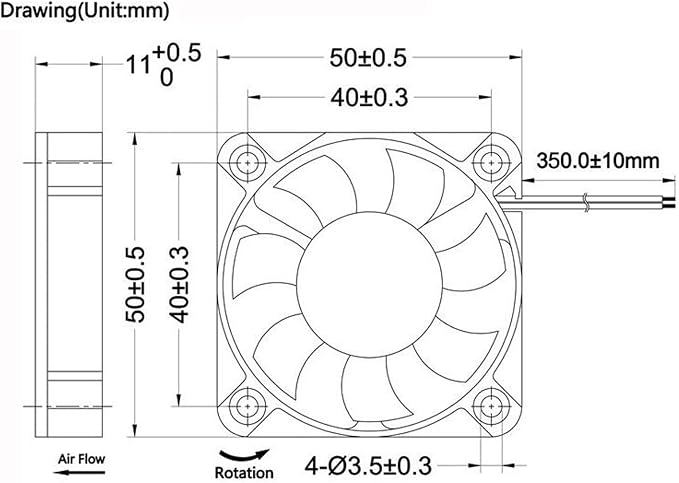 GDSTIME 2-Pack 50mm USB Fans - Image 8