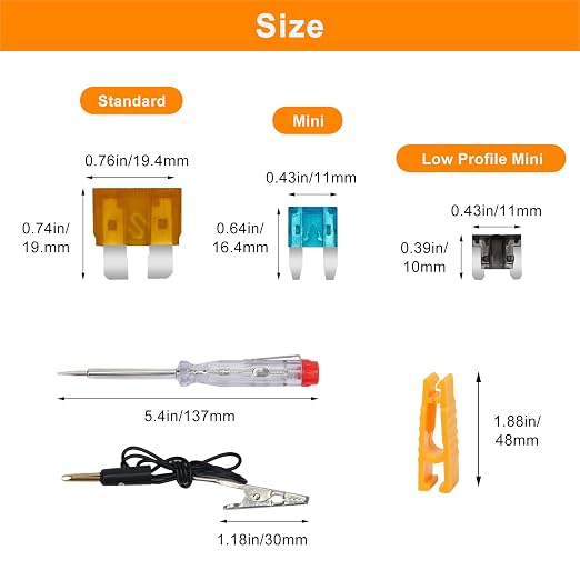 306 PCS Car Fuses Assortment Kit, - Image 3
