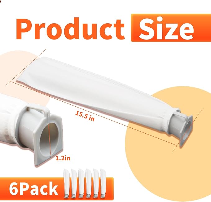 6-Pack MicroFilter fit for SEBO Auto-X S | Replacement Vacuum Filters for - Image 3