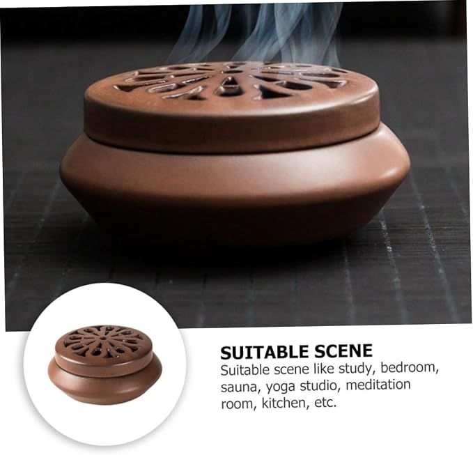 TEHAUX Ceramic Incense Burner Aromatherapy Aroma Stove - Image 3