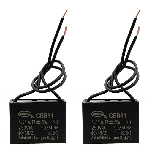 CBB61 Capacitor 4.75uf 250V AC Ceiling Fan 2 Wire 50/60Hz by AKZYTUE