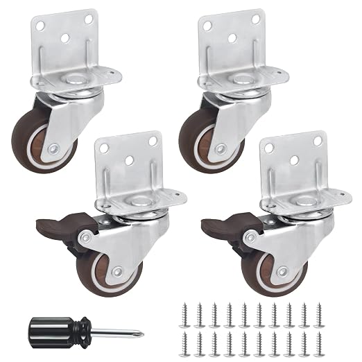 Side Mount Casters Set of 4 by Molen
