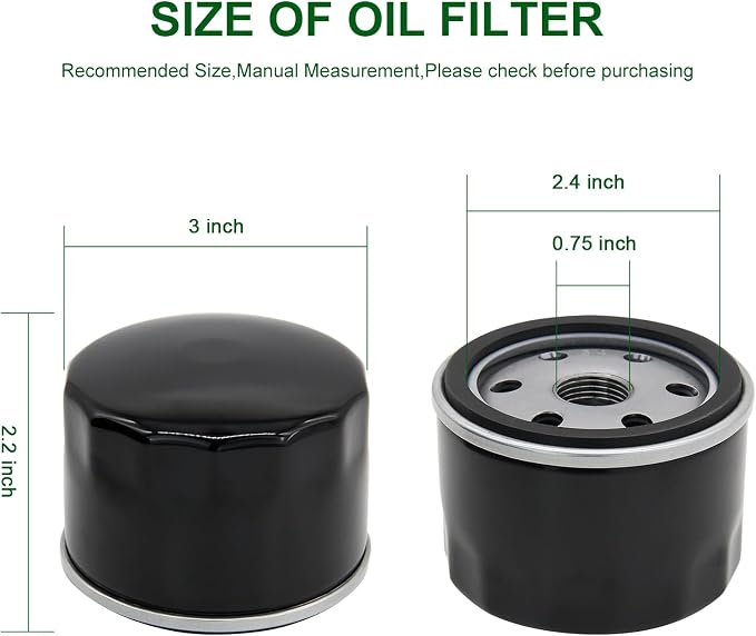 492932S Oil Filter Fits for Briggs & Stratton John Deere 492932 492056 695396 - Image 2