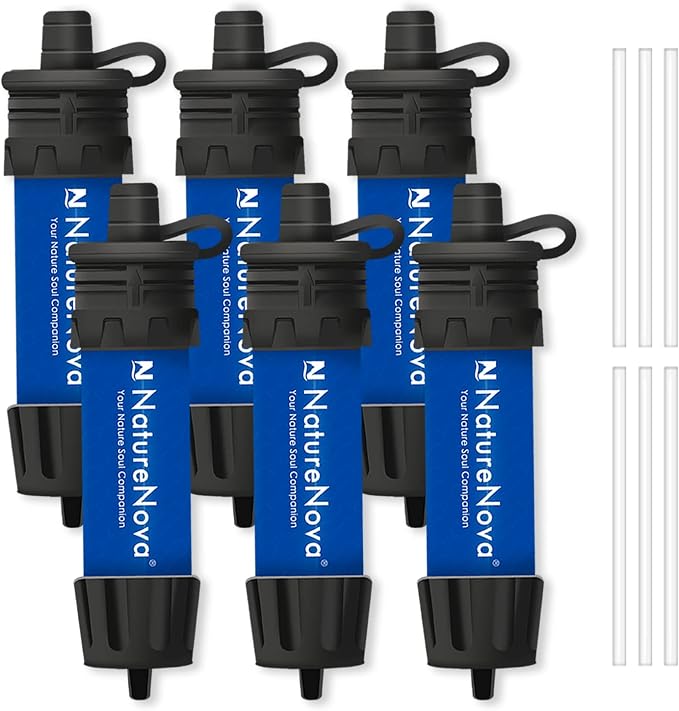 Mini Water Filter NatureNova Portable Emergency Water Filtration System Hiking by NatureNovaProducts