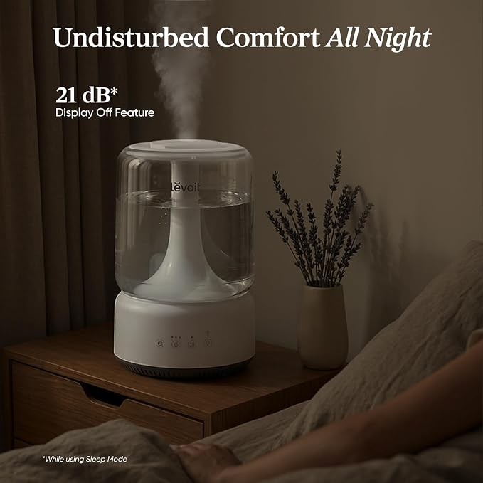Levoit Humidifiers for Bedroom 4.2L Top Fill for Large Room, NeoClassic 450 | - Image 7