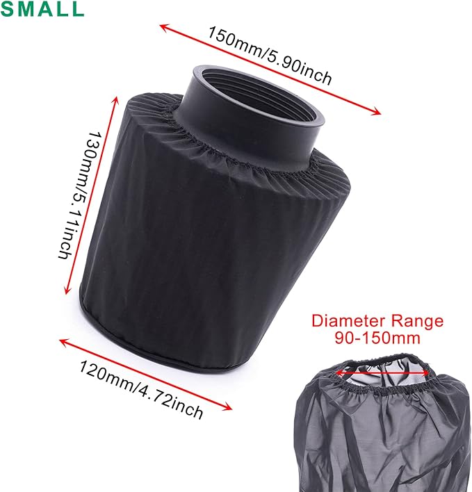 Performance Air Filter Cover Waterproof Universal Fit - Image 4