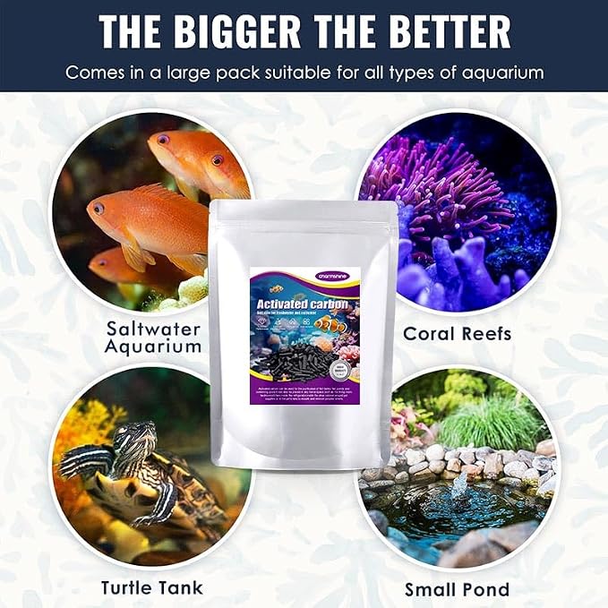 Activated Carbon Pellets for Aquarium Filter Media Activated Charcoal Bulk Fish - Image 4