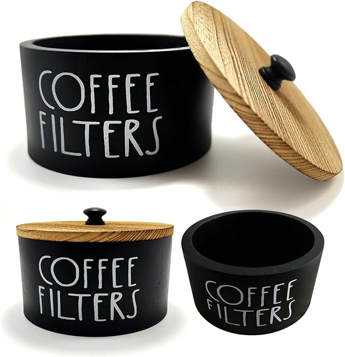 Wooden Coffee Filter Holder by Believeinthemagicoffamily