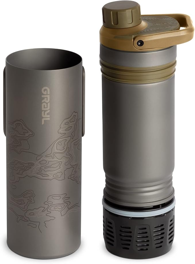 GRAYL UltraPress Titanium 16.9 oz Water Purifier & Filter Bottle - Image 2