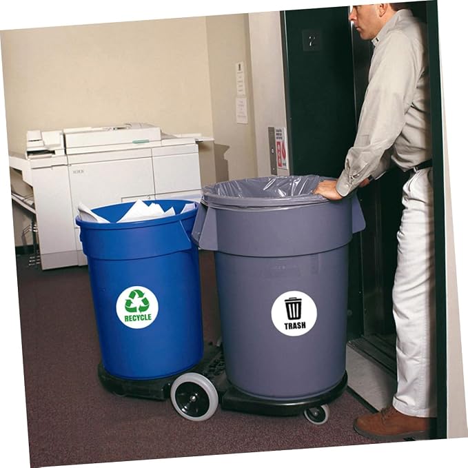 Removable Garbage Can Labels Waste Sorting Stickers Bathroom Trash Bin Combo - Image 8