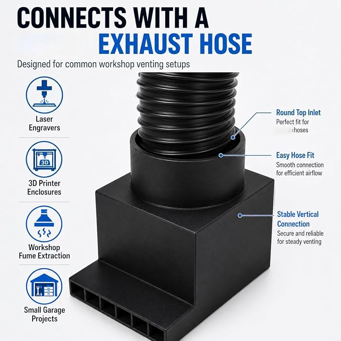 Garage Door Vent Exhaust Adapter - Image 6