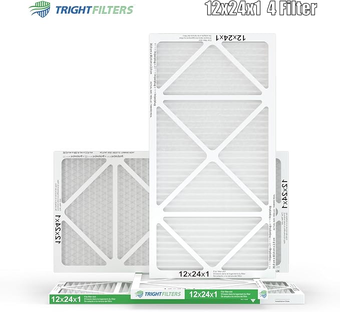 12x24x1 Air Filter 4 Pack, MERV 8 Pleated Dust Defense Air Filters Replacement - Image 9