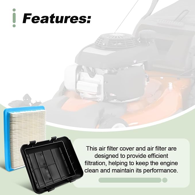 Air Filter with Cover Kit Compatible with Husqvarna HU800AWD HU800BBC HU800HW - Image 4