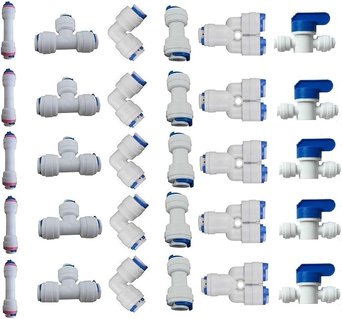 Lemoy 1/4" OD Quick Connect Push In to Connect Water Tube Fitting - Image 5