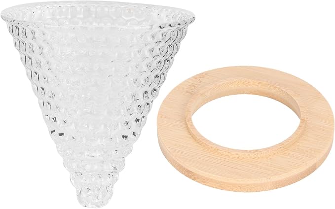 AUNMAS Glass Coffee Dripper Pour Over, Reusable Paperless Filter Funnel - Image 8