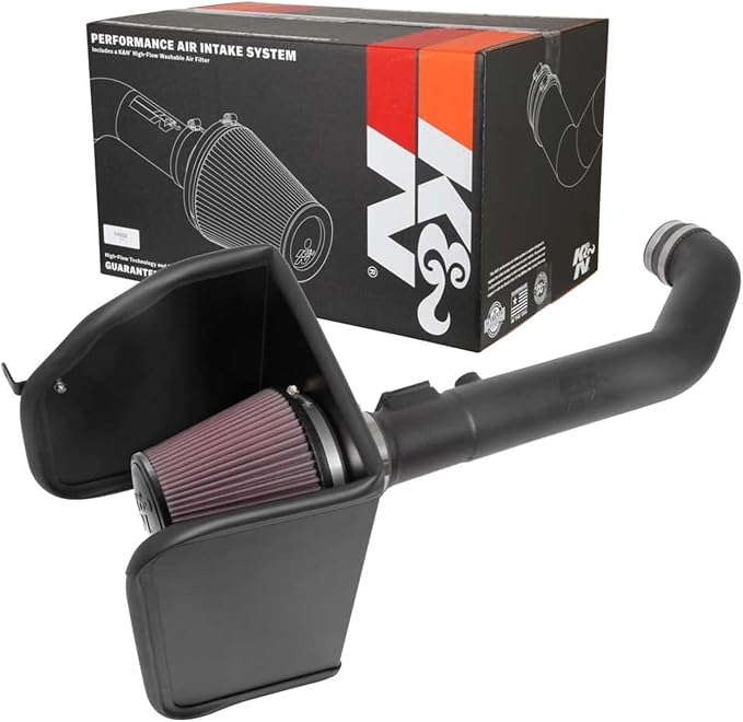 K&N Cold Air Intake System: High-Flow Air Filter, Increase Performance & by KNEngineeringInc
