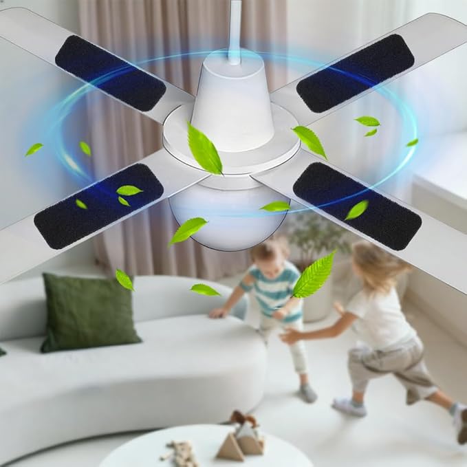 15 Pcs Ceiling Fan Filters for Blades, Activated Coconut Shell Carbon Air - Image 7