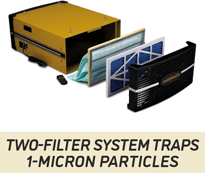 Powermatic Air Filtration System, 5-Micron Filter, 1196 CFM, 115V 1Ph - Image 3